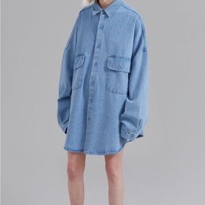 The Frankie Shop Blue Button Down Shirt